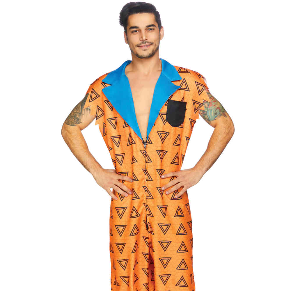 Leg Avenue - Bedrock Bro Kostuum - Oranje